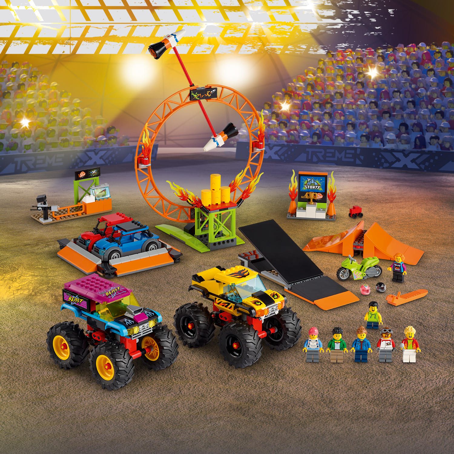 Stuntshow-Arena 60295 – LEGO® City KSSpielwaren
