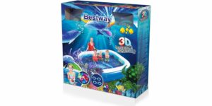 Bestway Abenteuer Kinderpool 3D-Wirkung Blau